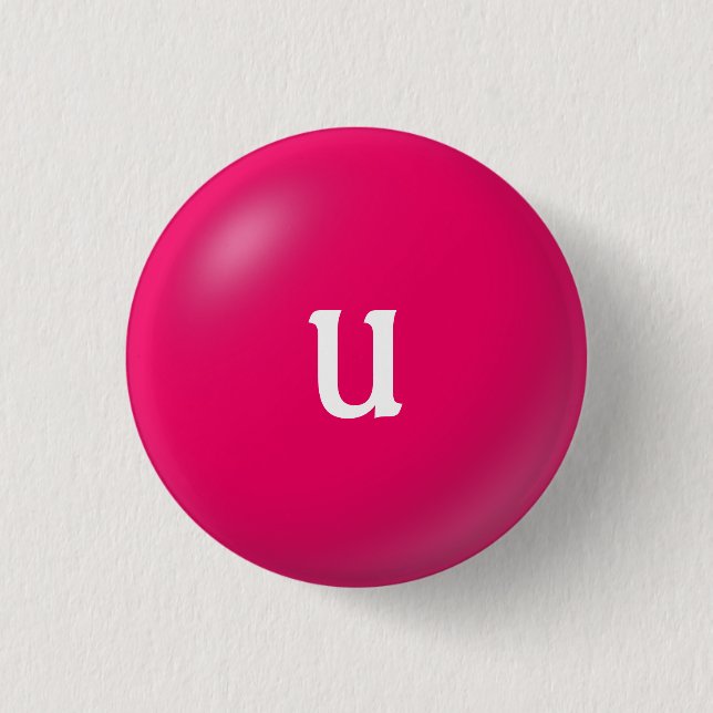 U Monogramm-Taste Button (Vorderseite)