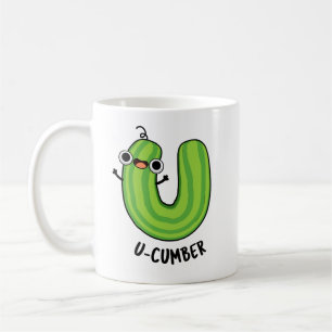 U-Nummer Funny Cucumber Pun Kaffeetasse