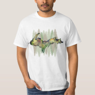 U.P. Green Camouflage Tree T - Shirt