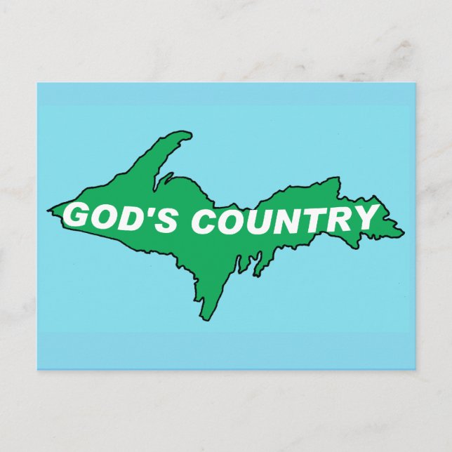 U.P. | YOOPER | NORTHERN MICHIGAN POSTCARD POSTKARTE (Vorderseite)