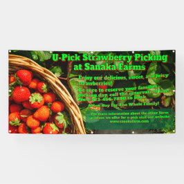 U-Pick-Erdbeerfarm Berry Picking anpassen Banner