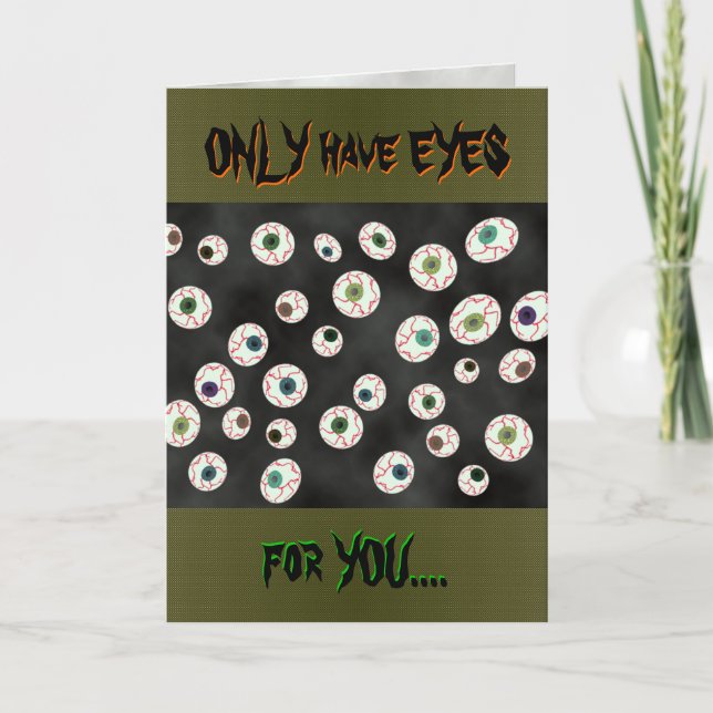 U Pick Farbe/ Floating Eye Ball Candy anpassbar Karte (Vorderseite)