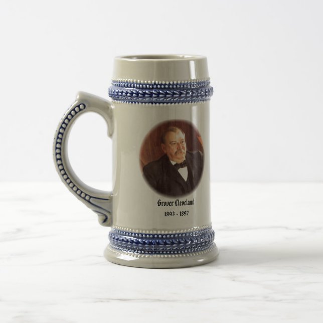 U.S.A. 24. Präsident (sammelbare Tasse) Bierglas (Links)