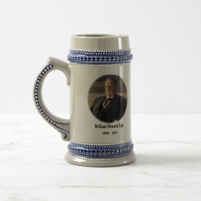 U.S.A. 27. Präsident (sammelbare Tasse) Bierglas (Links)