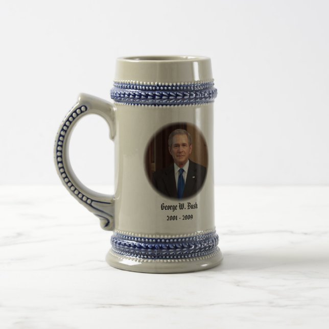 U.S.A. 43. Präsident (sammelbare Tasse) Bierglas (Links)