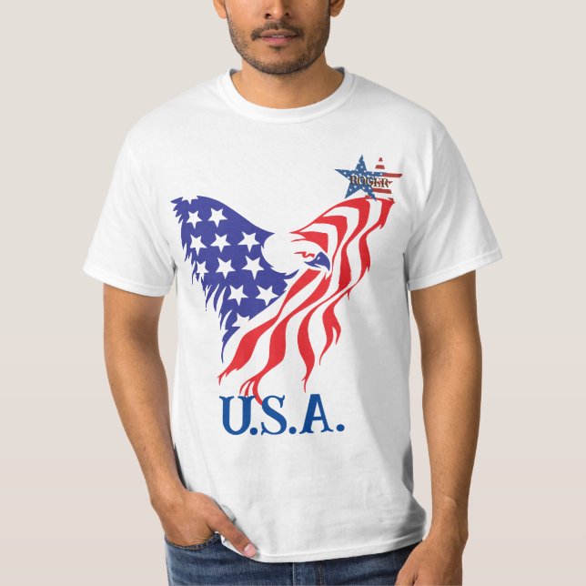"U.S.A." American Eagle Monogram T-Shirt (Vorderseite)