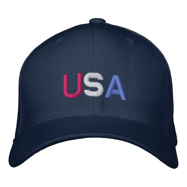 U.S.A. BASEBALL CAP BESTICKTE KAPPE (Vorderseite)