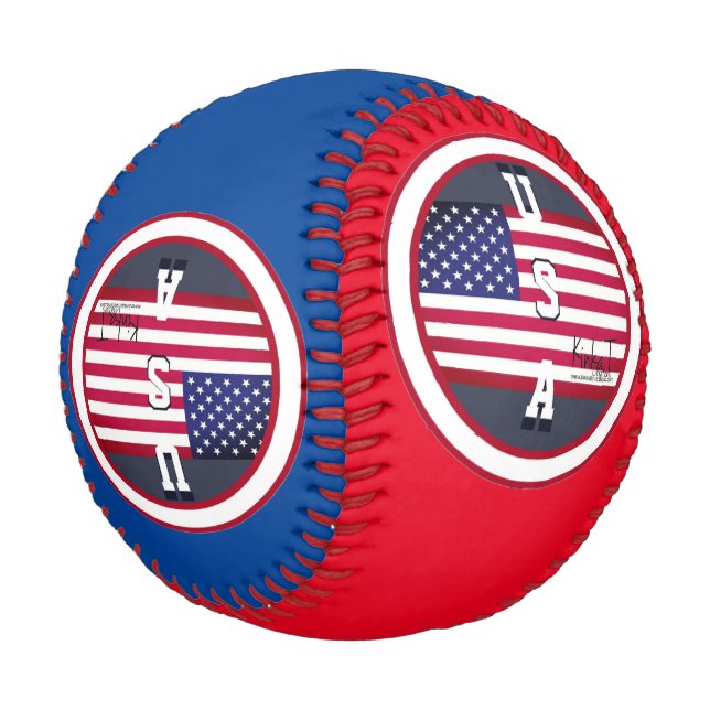 U.S.A. Kinka T Kreationen Baseball (Schrägansicht)