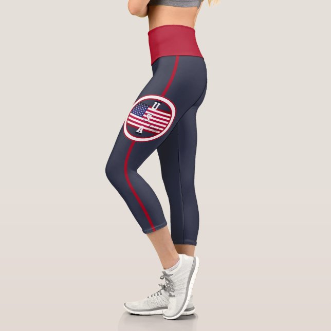 U.S.A. Kinka T Kreationen Capri Leggings (Links)
