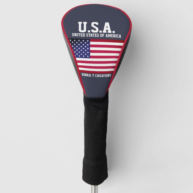 U.S.A. Kinka T Kreationen Golf Head Cover Headcover (Vorderseite)