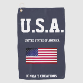 U.S.A. Kinka T Kreationen Golfhandtuch
