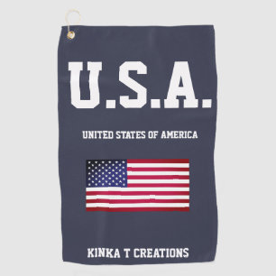 U.S.A. Kinka T Kreationen Golfhandtuch
