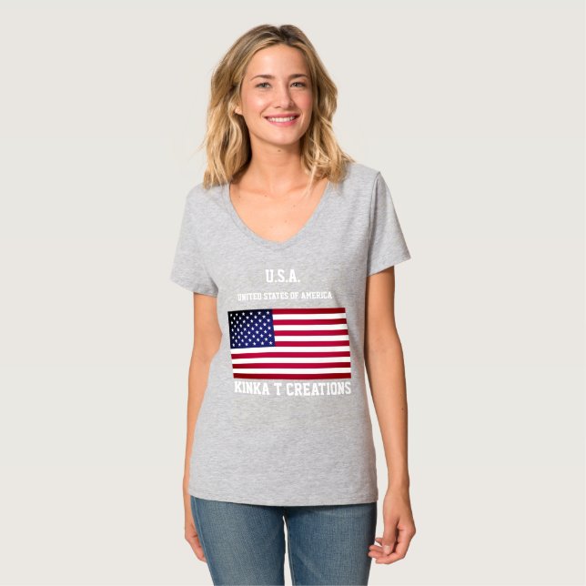 U.S.A. Kinka T Kreationen T-Shirt (Vorderseite Vollansicht)