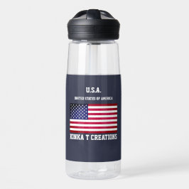 U.S.A. Kinka T Kreationen Trinkflasche