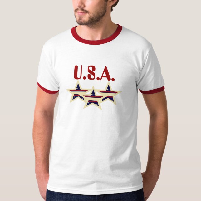 U.S.A. PATRIOTISCHER T - SHIRT (Vorderseite)