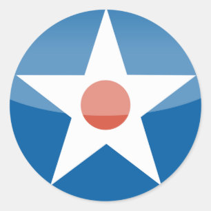 U.S.A. Retro Runder Aufkleber