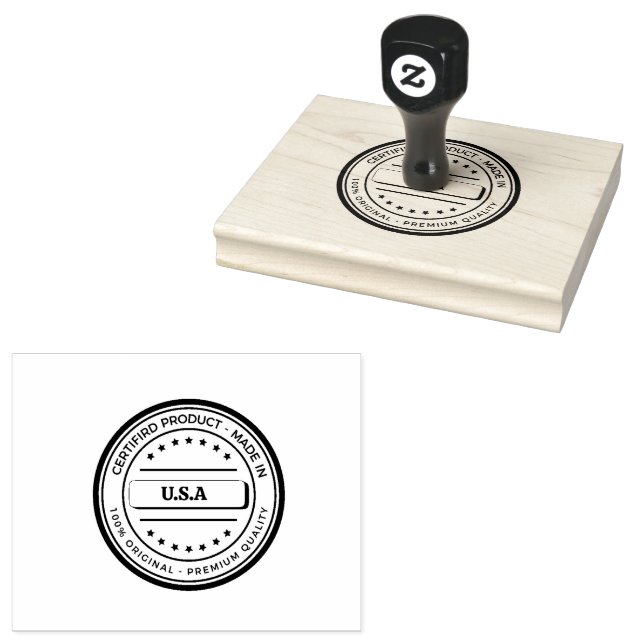U.S.A Text Name Fettschrift Klar Dokumente Tinte Gummistempel (Stempel)