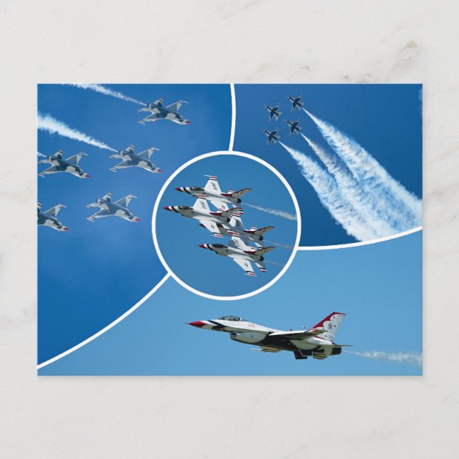 U.S. Air Force F-16 Thunderbirds Postkarte (Vorderseite)