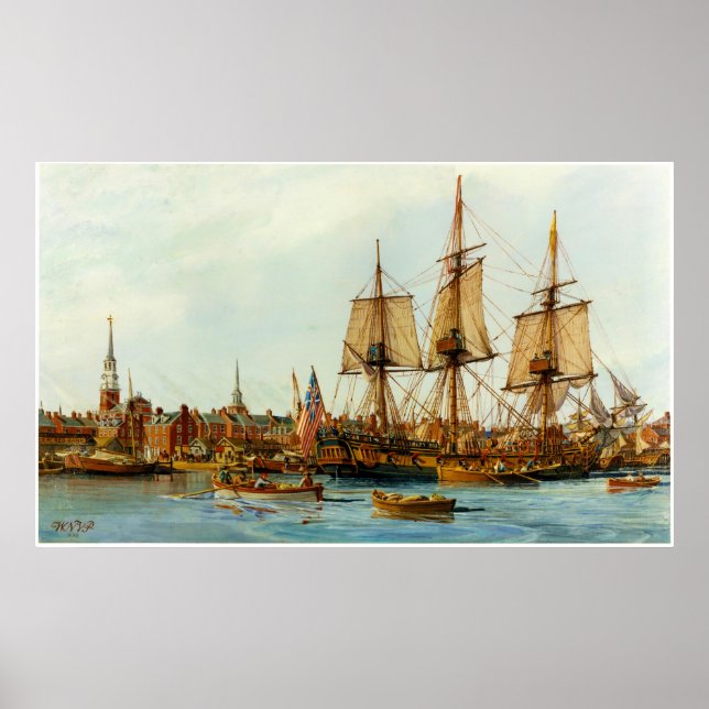 U.S. Alfred Navy Ship von Nowland Van Powell Poster (Vorne)