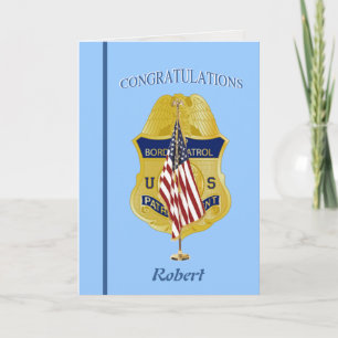 U.S. Border Patrol Retirement Card Karte