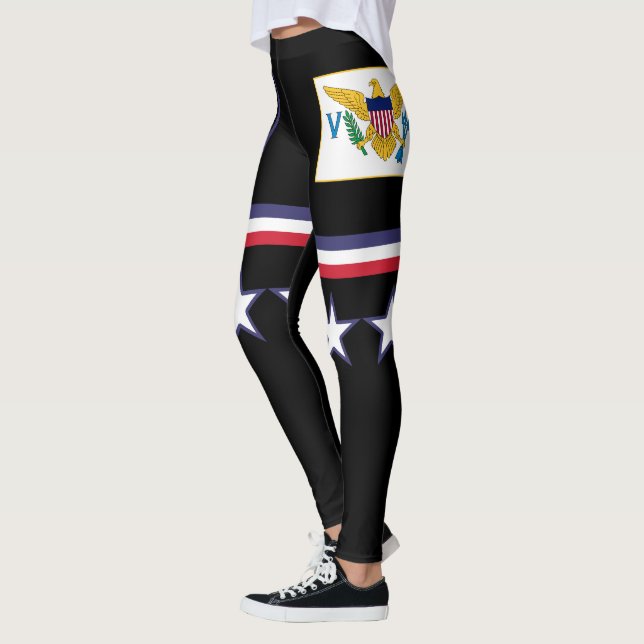 U.S. Die Jungferninseln-Flagge Leggings (Links)