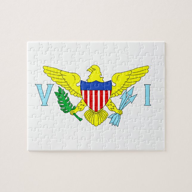 U.S. Die Jungferninseln Puzzle (Horizontal)