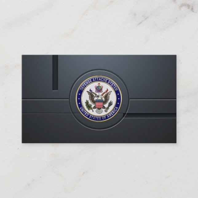 U.S.-Emblem für das Verteidigungssystem (DAS) [3D] Visitenkarte (Vorderseite)