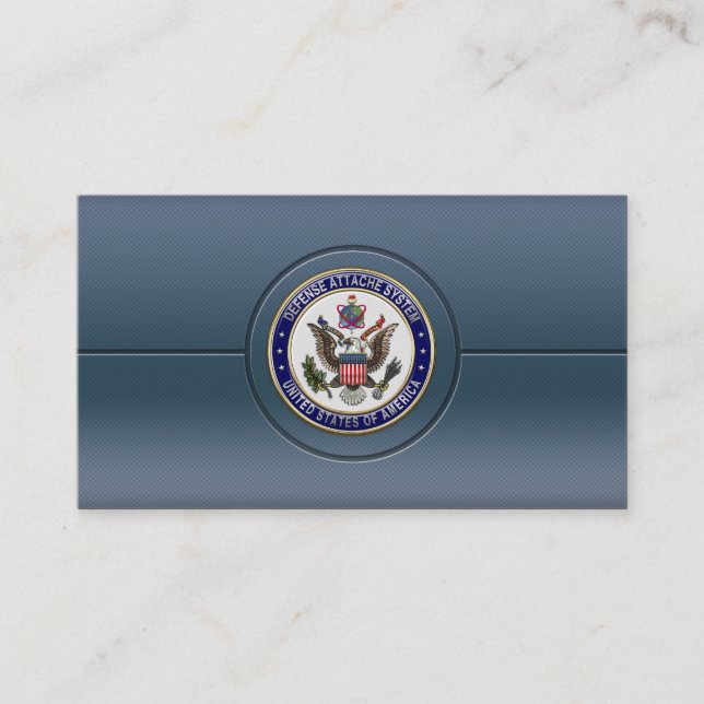 U.S.-Emblem für das Verteidigungssystem (DAS) [3D] Visitenkarte (Vorderseite)