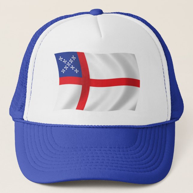 U.S. Episcopal Church Flag Hat Truckerkappe (Vorderseite)