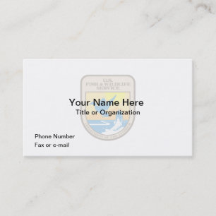 U.S. Fish & Wildlife Business Card Visitenkarte