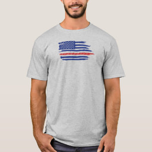 U.S. Flag Cycling T-Shirt