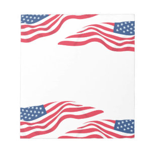 U.S. Flag Notepad Notizblock