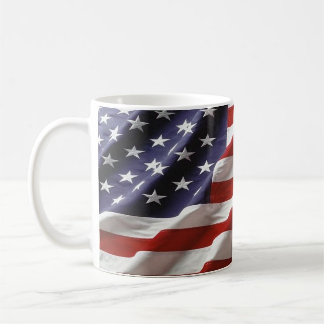 U.S. Flagge Tasse (Links)