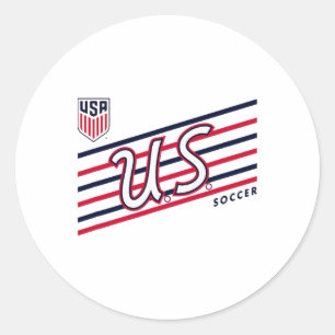 U.s. Fußball Retro Perform Grau Usmnt Offiziell Li Runder Aufkleber