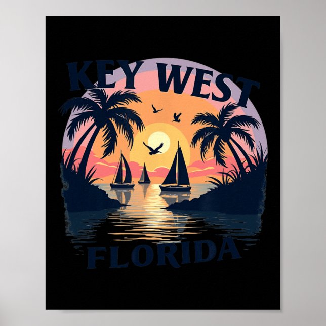 U.S. Island City - Florida Keys Archipelago Poster (Vorne)