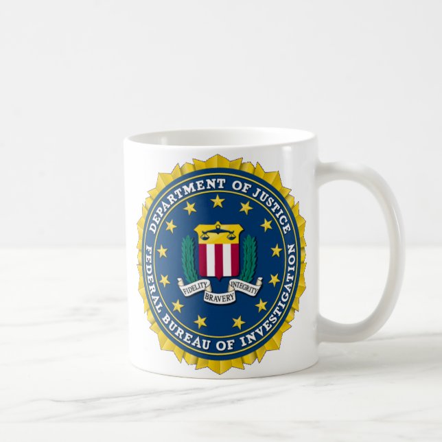 U.S. JUSTIZMINISTERIUM - FBI TASSE (Rechts)