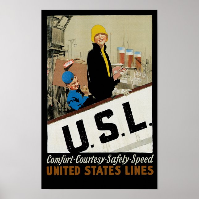 U.S.L. ~ Komfort, Höflichkeit, Sicherheit, Geschwi Poster (Vorne)