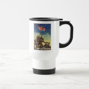 U.S. Marine Corps Vintage "Jetzt alle zusammen" Reisebecher