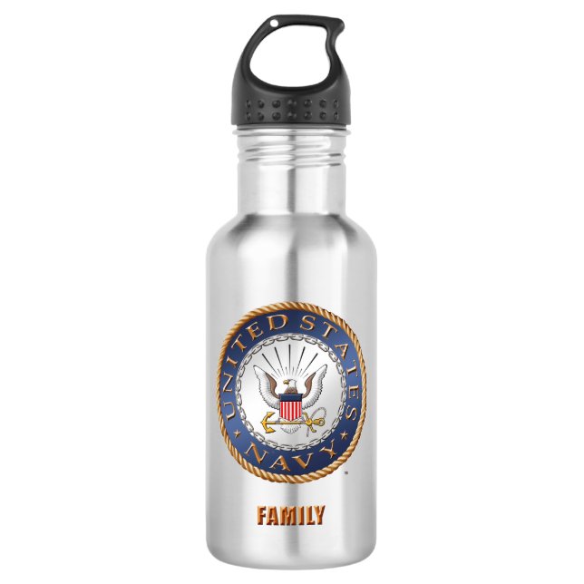 U.S. Marine-Familien-Wasser-Flasche Edelstahlflasche (Vorderseite)