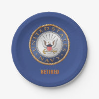 U.S. Marine pensionierter Pappteller
