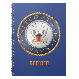 U.S. Marine pensioniertes gewundenes Notizblock