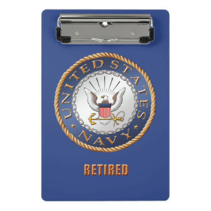U.S. Marine pensioniertes Miniklemmbrett Mini Klemmbrett