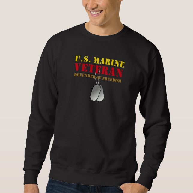 U.S. Marine Veteran Defender of Freedom Corp Devil Sweatshirt (Vorderseite)