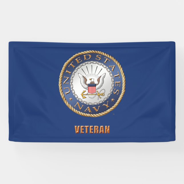 U.S. Marine-Veteranen-Fahne Banner (Horizontal)