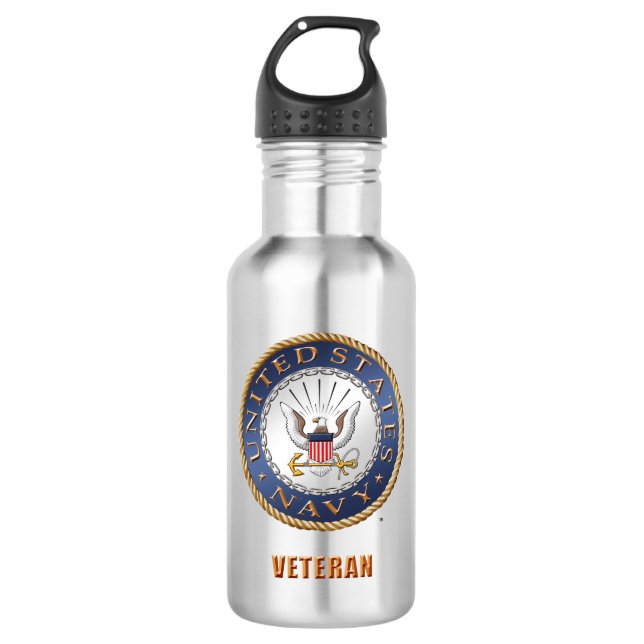 U.S. Marine-Veteranen-Wasser-Flasche Edelstahlflasche (Vorderseite)