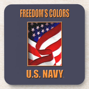 U.S. Marineharte PlastikUntersetzer mit Untersetzer
