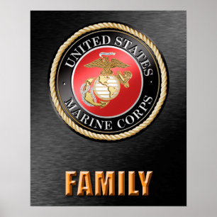 U.S. Marineinfanteriekorps-Familie Poster