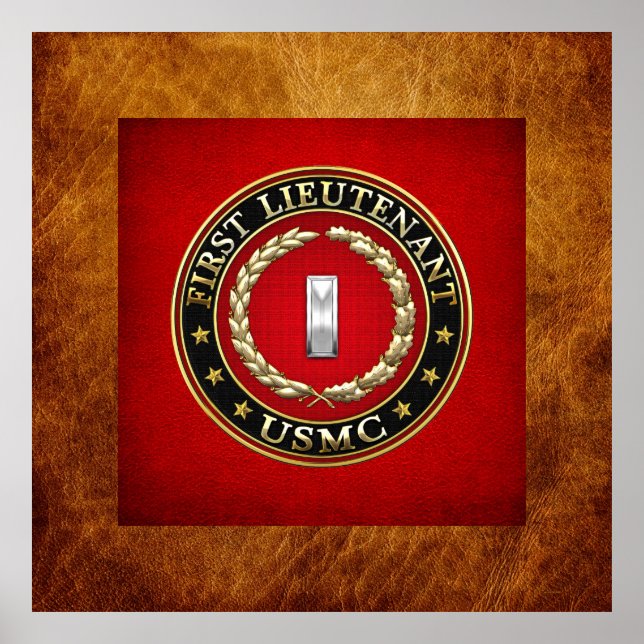 U.S. Marines: Erster Leutnant (USMC 1stLt) [3D] Poster (Vorne)