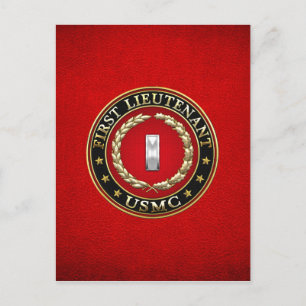 U.S. Marines: Erster Leutnant (USMC 1stLt) [3D] Postkarte