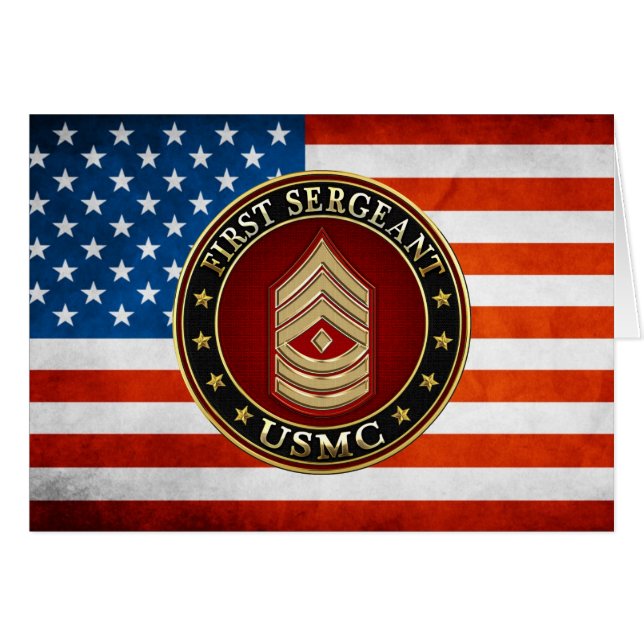 U.S. Marines: Erster Sergeant (USMC 1stSgt) [3D] (Vorderseite (Horizontal))